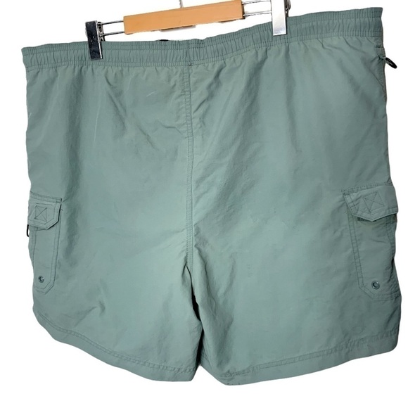 WEEKENDER Traveler Vintage Sage Green Swim & Adventure Shorts Cargo Style Sz 42 - Picture 2 of 13